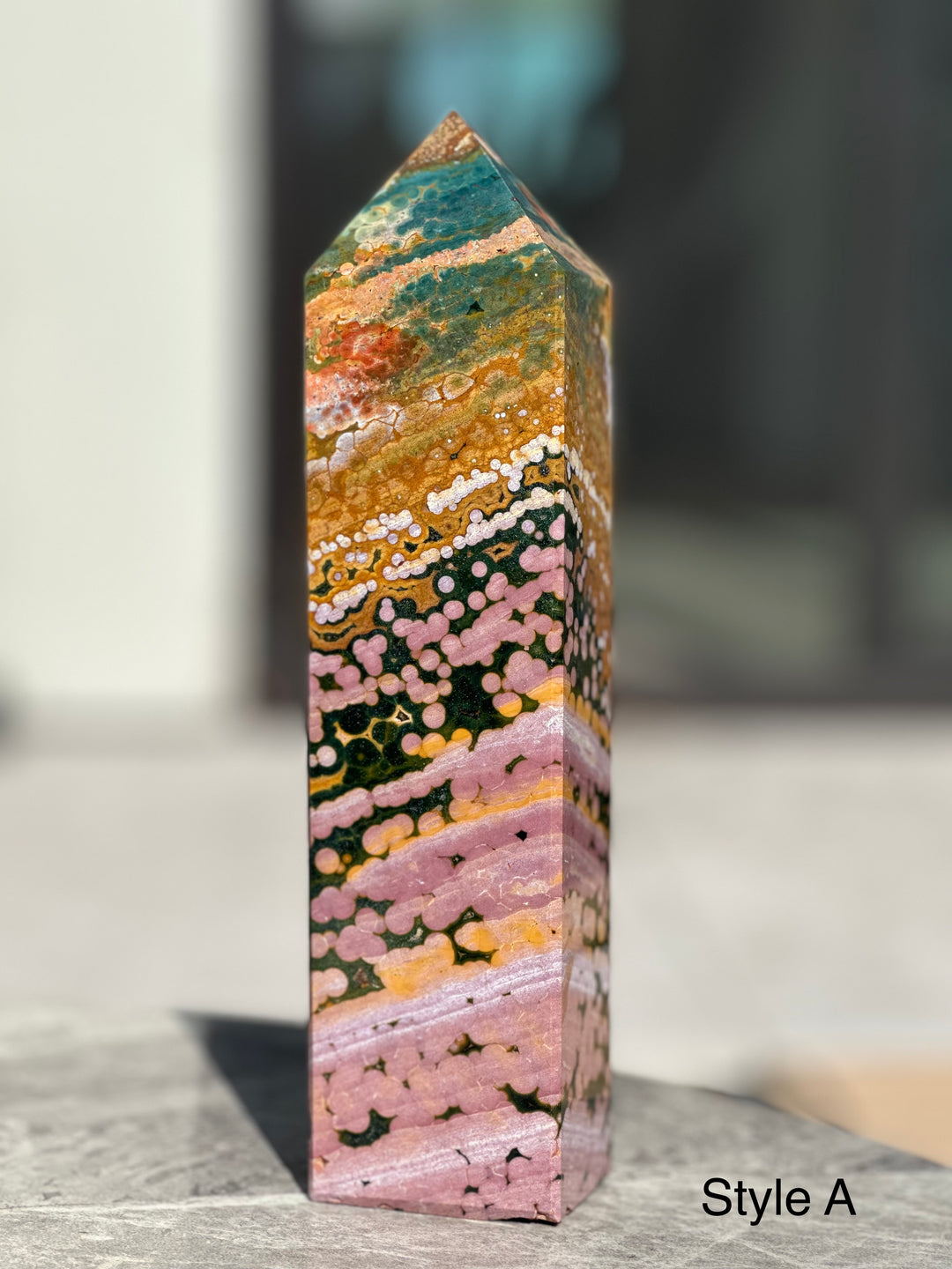 'OCEANA' High Quality Ocean Jasper Tower - XL - Enchantia Muse