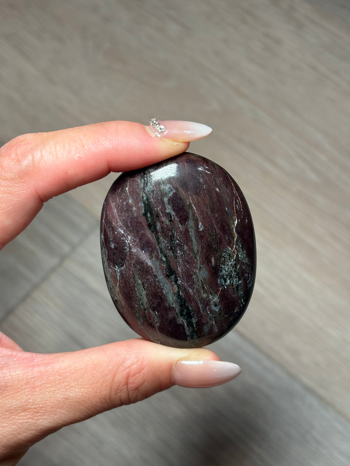 Purple Dumortierite Palm Stone