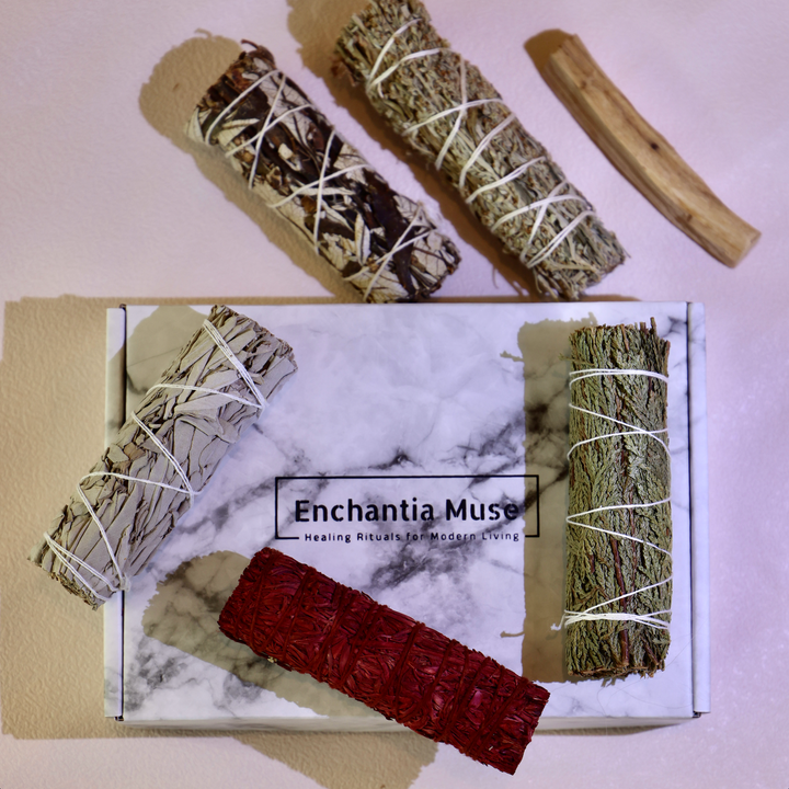 Protection and Cleansing Smudge Kit content