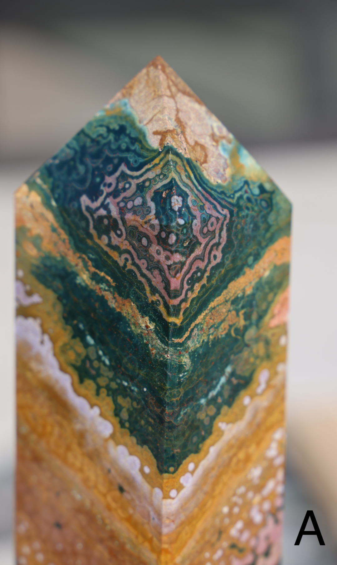 'OCEANA' High Quality Ocean Jasper Tower - XL - Enchantia Muse