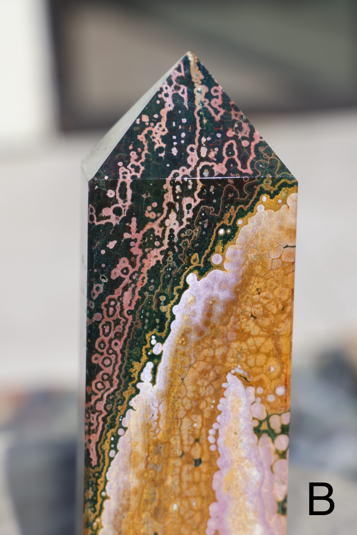 'OCEANA' High Quality Ocean Jasper Tower - XL - Enchantia Muse