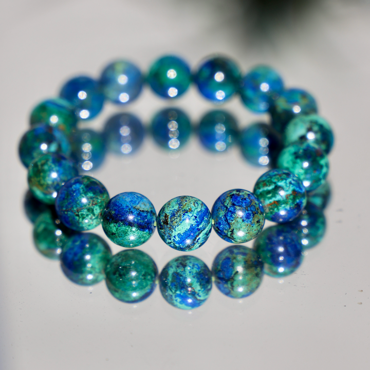 Azurite-Malachite-Chrysocolla Bracelet - Enchantia Muse