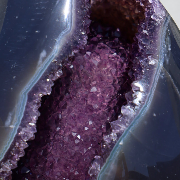 'Dragon Egg' Amethyst Agate Egg - XL - Enchantia Muse