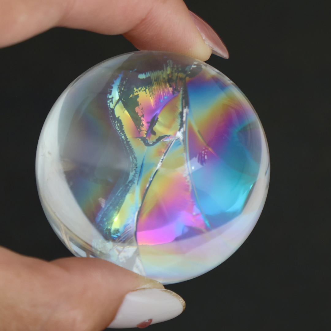 Rainbow Clear Quartz Sphere - Enchantia Muse