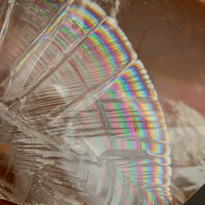 'FEATHER' Rainbow Smoky Quartz Free Form - Enchantia Muse