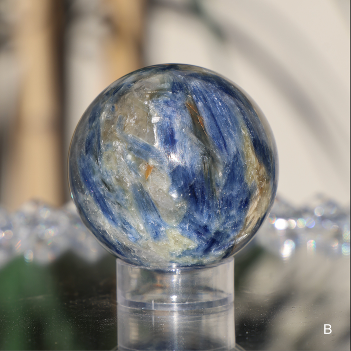 'Starry Night' High Quality Blue Kyanite Sphere - Enchantia Muse