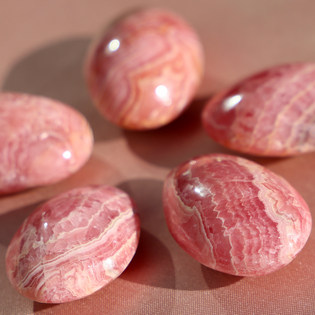 High Quality Rhodochrosite Tumble Stone - Enchantia Muse