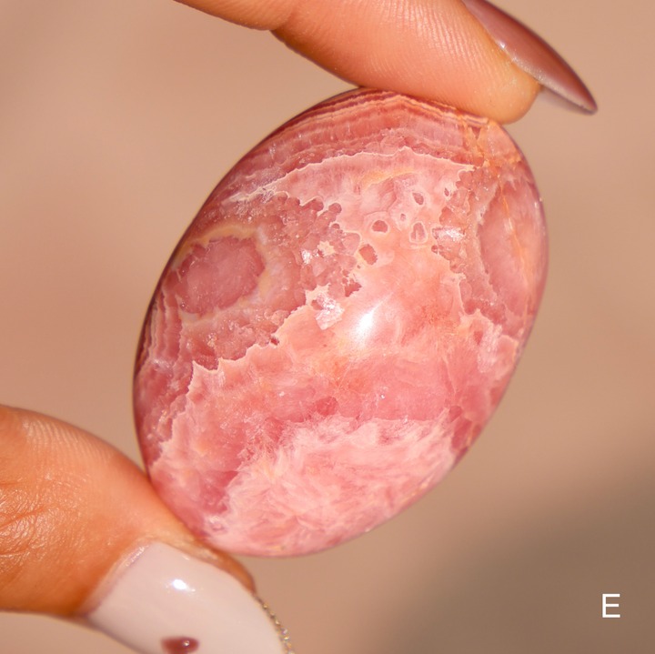 High Quality Rhodochrosite Tumble Stone - Enchantia Muse