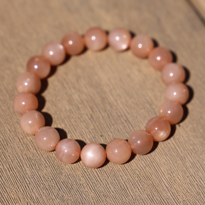 Orange Moonstone Bracelet - Enchantia Muse