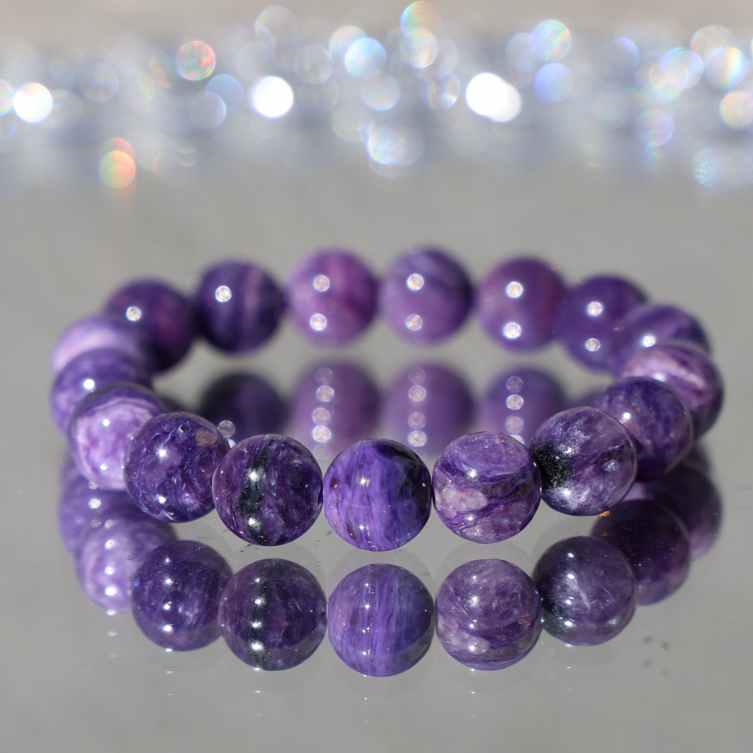 High Quality Charoite Bracelet - Enchantia Muse