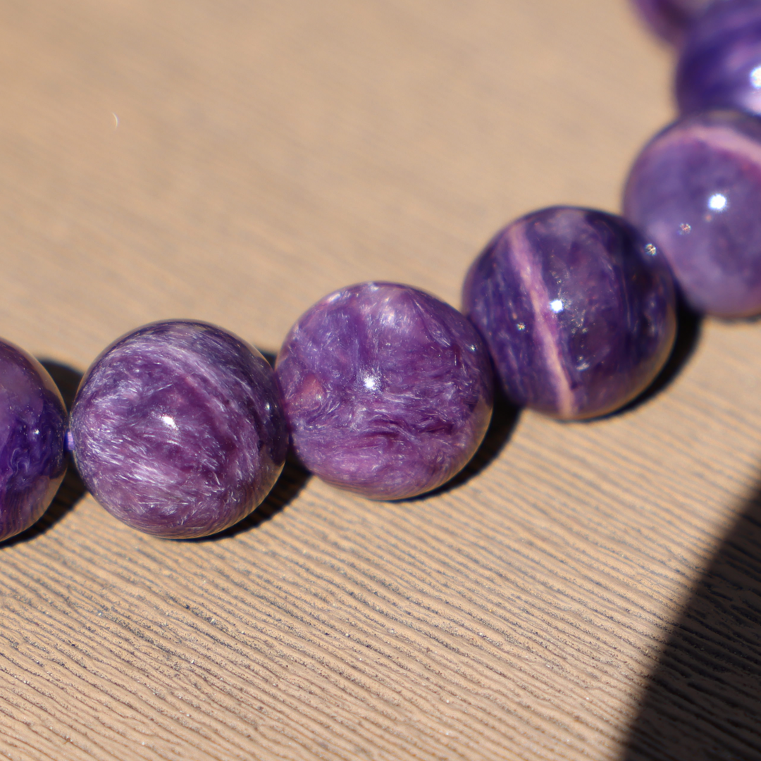 High Quality Charoite Bracelet - Enchantia Muse