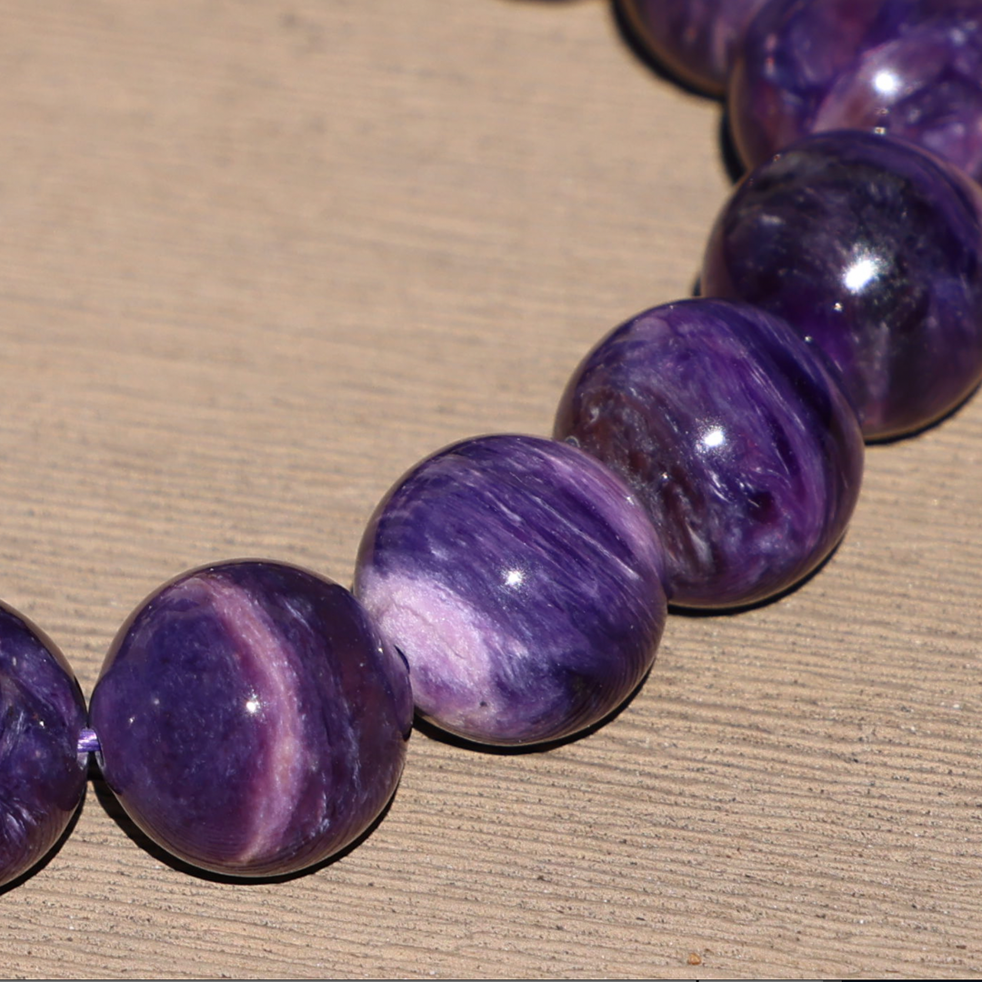 High Quality Charoite Bracelet - Enchantia Muse