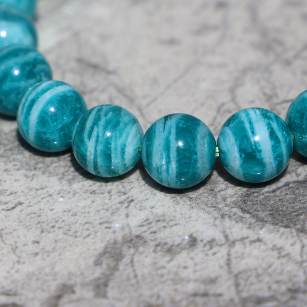 High Quality Stripy Zebra Amazonite Bracelet - Enchantia Muse