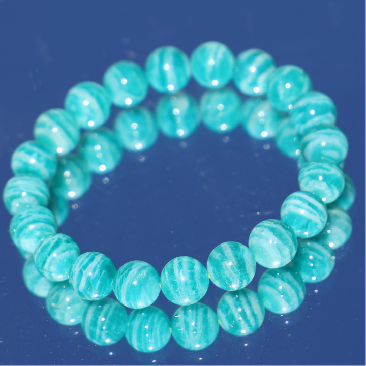 High Quality Stripy Zebra Amazonite Bracelet - Enchantia Muse