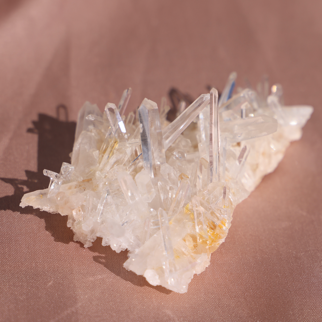 Raw Colombian Needle Quartz Cluster - Enchantia Muse