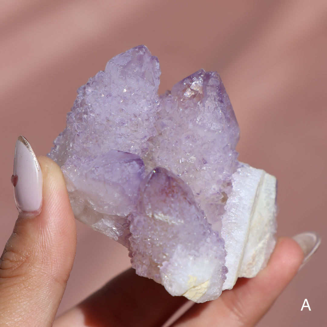 Spirit Quartz Amethyst Cluster - Enchantia Muse