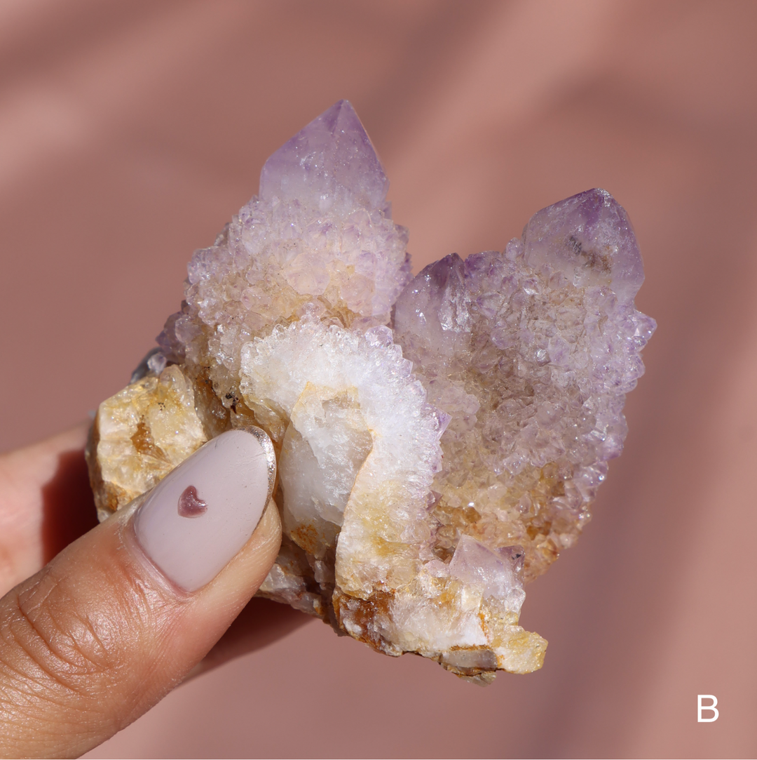 Spirit Quartz Amethyst Cluster - Enchantia Muse