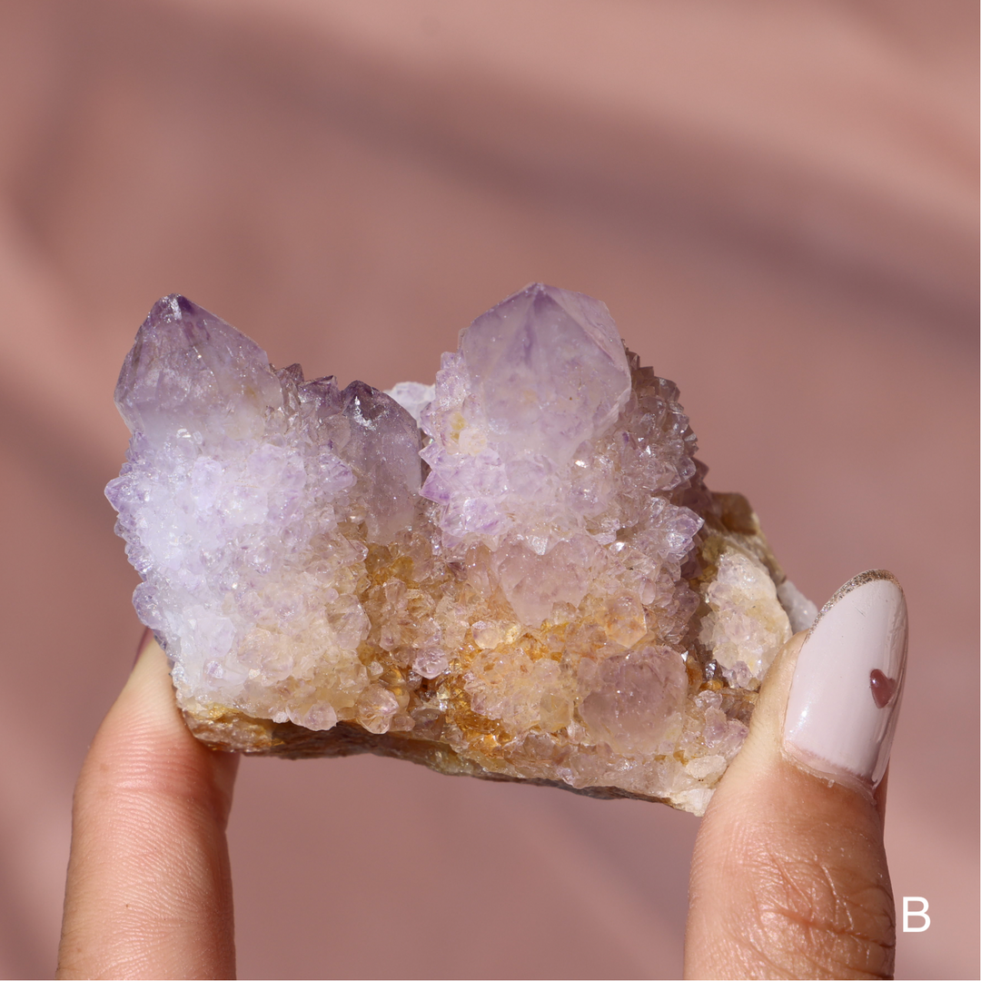 Spirit Quartz Amethyst Cluster - Enchantia Muse