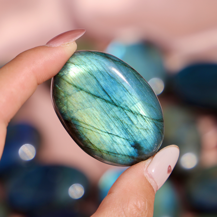 Labradorite Palm Stone - Enchantia Muse