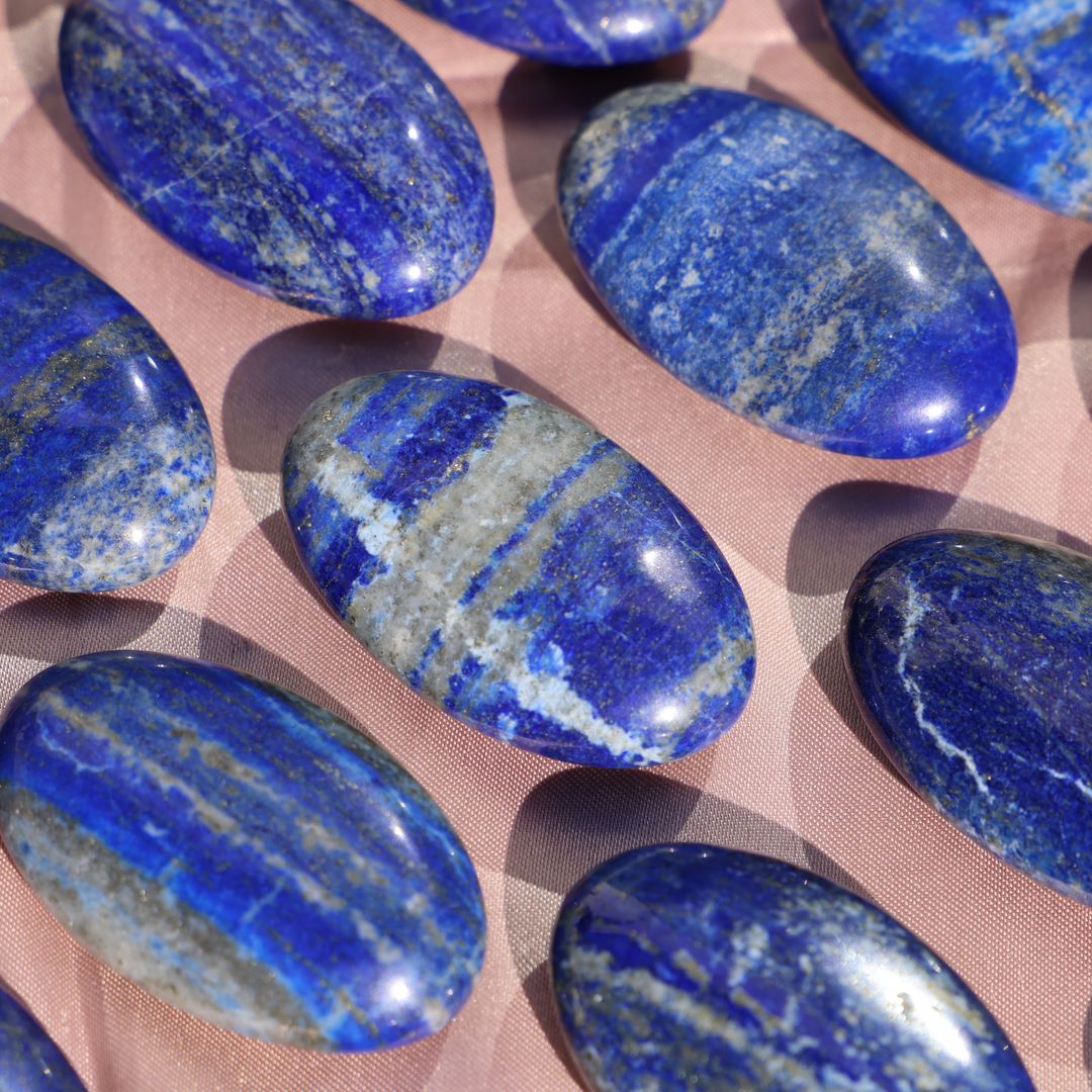 High Quality Lapis Lazuli Palm Stone - Enchantia Muse