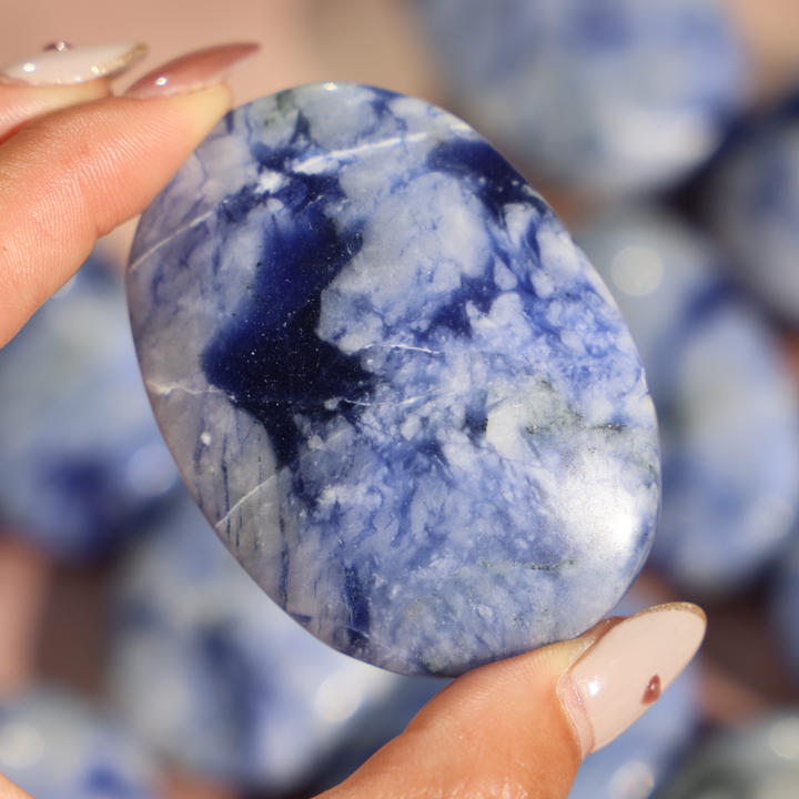 Sodalite Palm Stone - Enchantia Muse