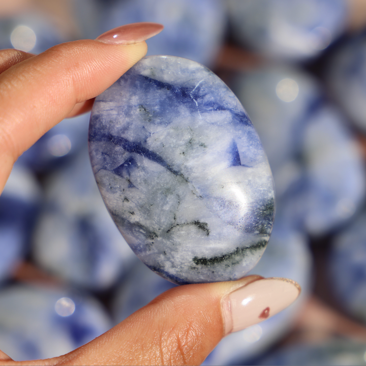 Sodalite Palm Stone - Enchantia Muse