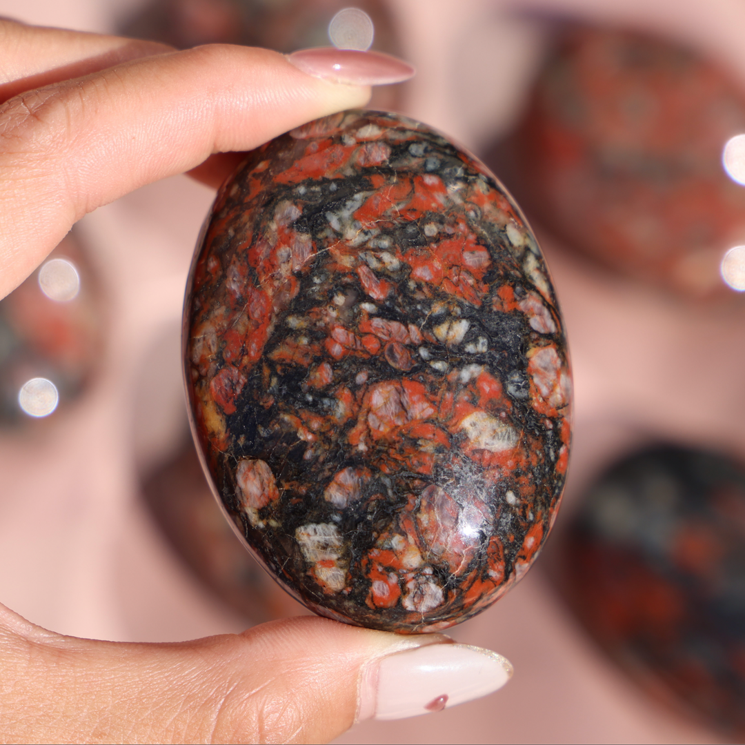 Brazilian Blood Stone Palm Stone - Enchantia Muse