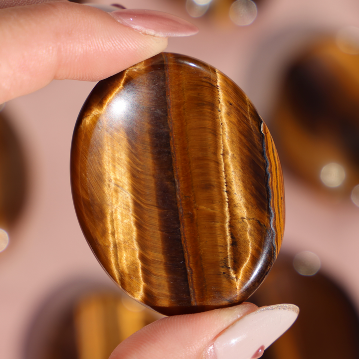 Tiger's Eye Worry Stone - Enchantia Muse