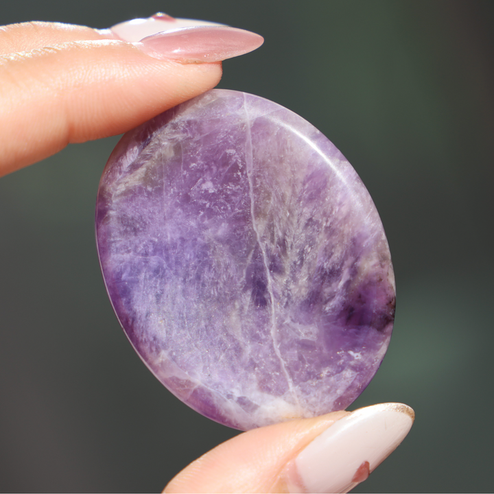 Amethyst Worry Stone - Enchantia Muse