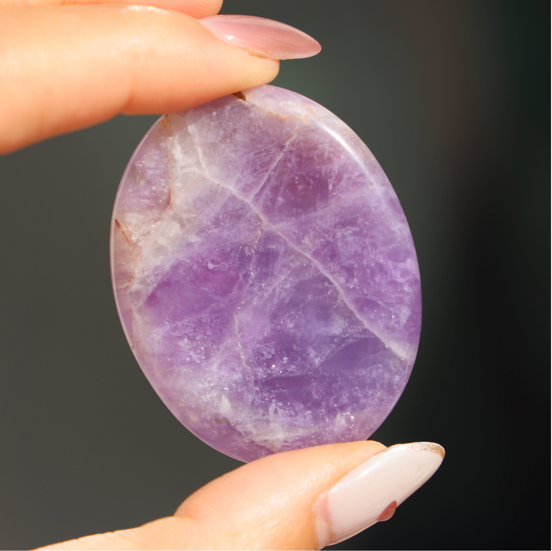 Amethyst Worry Stone - Enchantia Muse