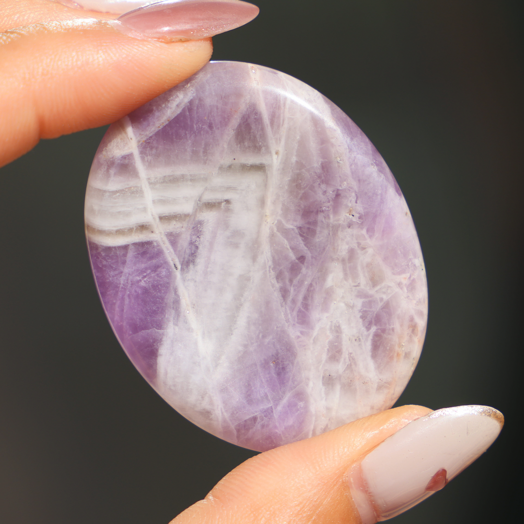 Amethyst Worry Stone - Enchantia Muse