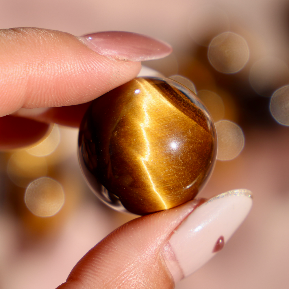 Tiger's Eye Mini Sphere - Enchantia Muse