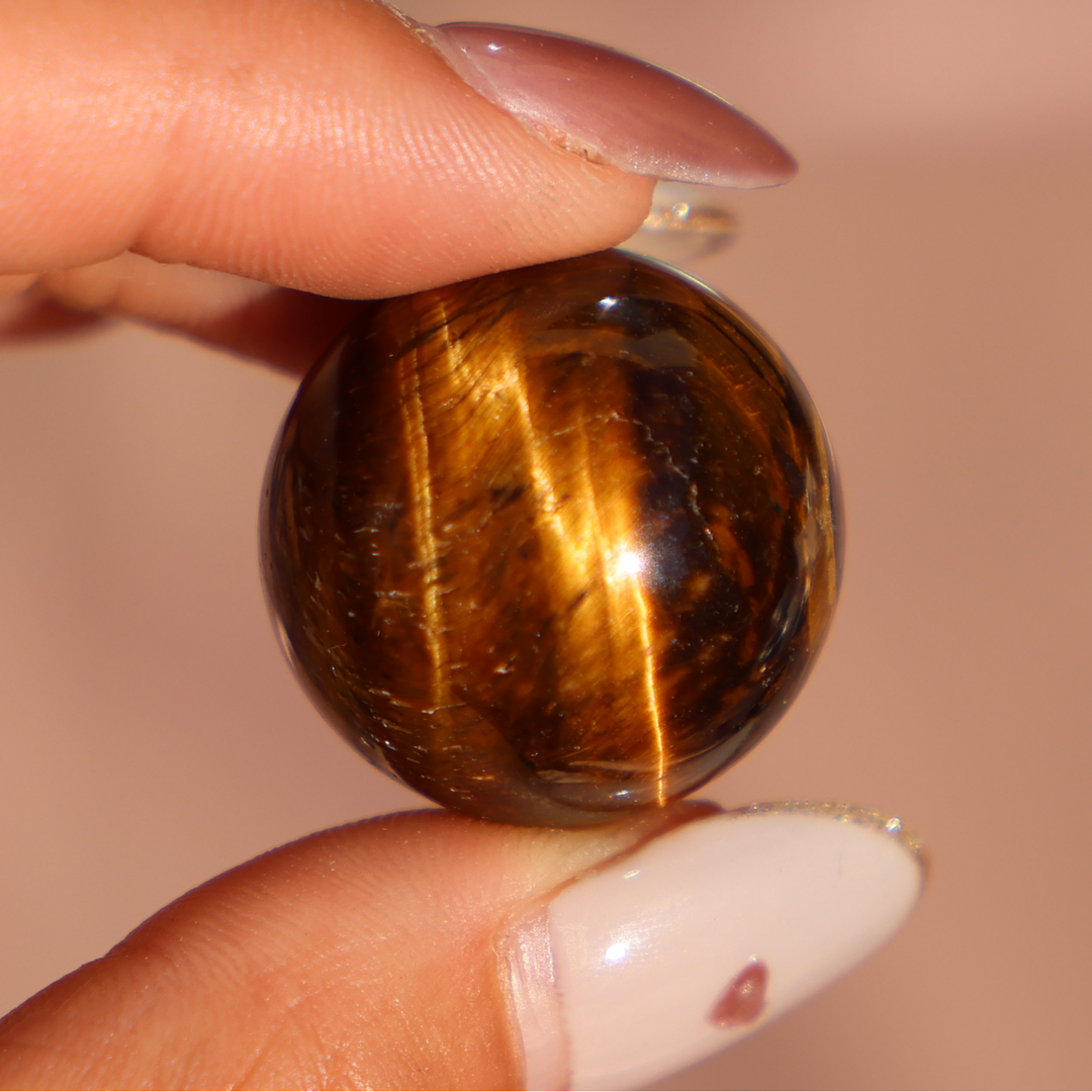 Tiger's Eye Mini Sphere - Enchantia Muse