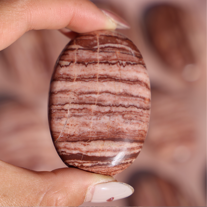 Chocolate Jasper Palm Stone - Enchantia Muse