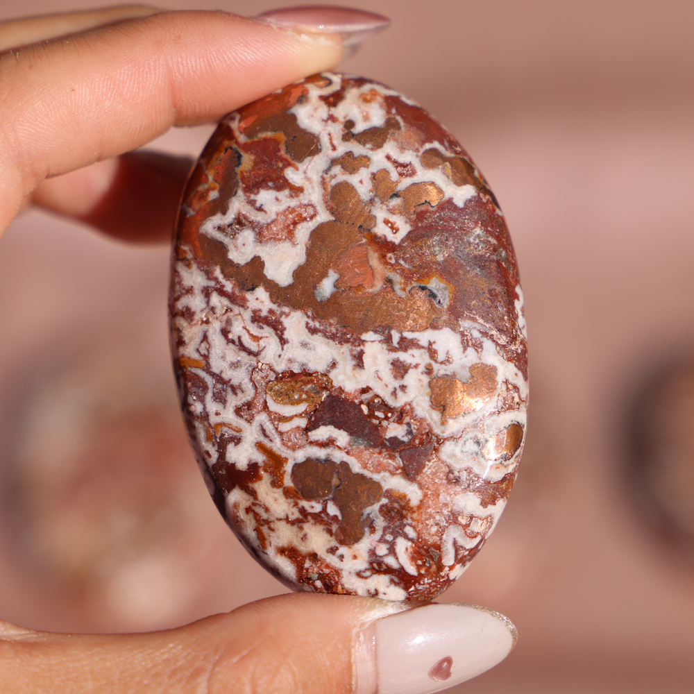 Copper Dolomite Palm Stone - Enchantia Muse