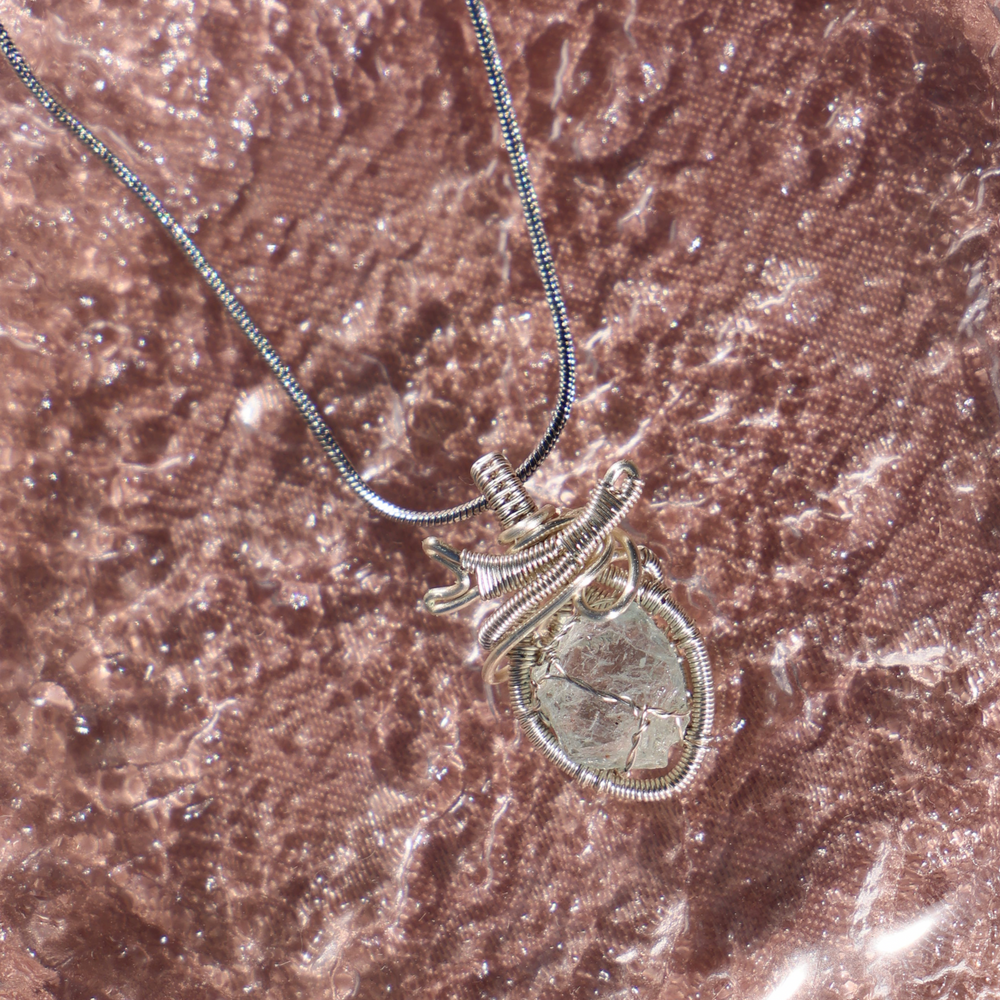 'Aquara' Aquamarine Heart Necklace - Enchantia Muse