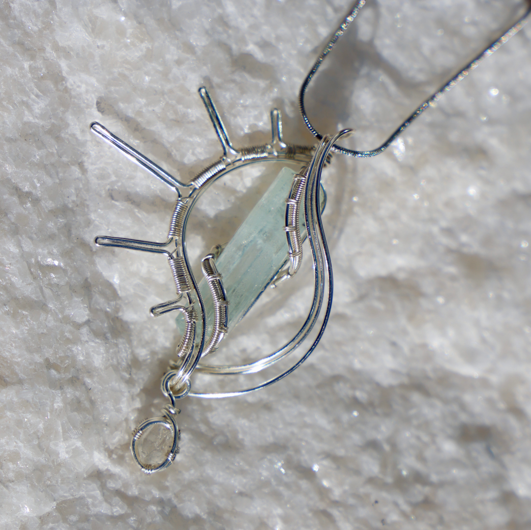 'Oceansong' Aquamarine Necklace - Enchantia Muse