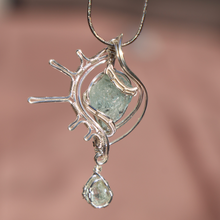 'Oceansong' Aquamarine Necklace - Enchantia Muse