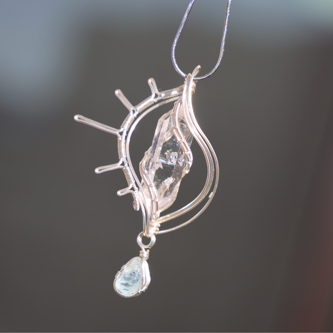 'Oceansong' Aquamarine Necklace - Enchantia Muse