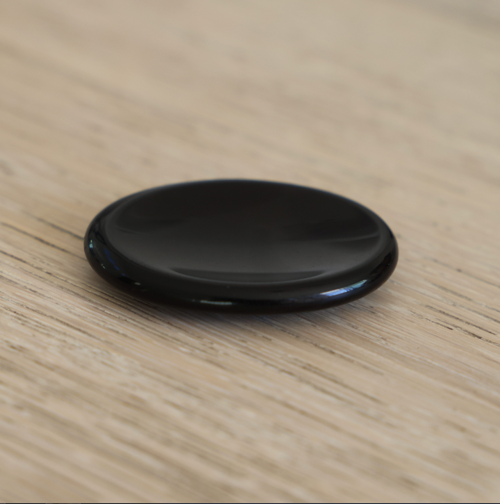 Black Obsidian Worry Stone - Enchantia Muse