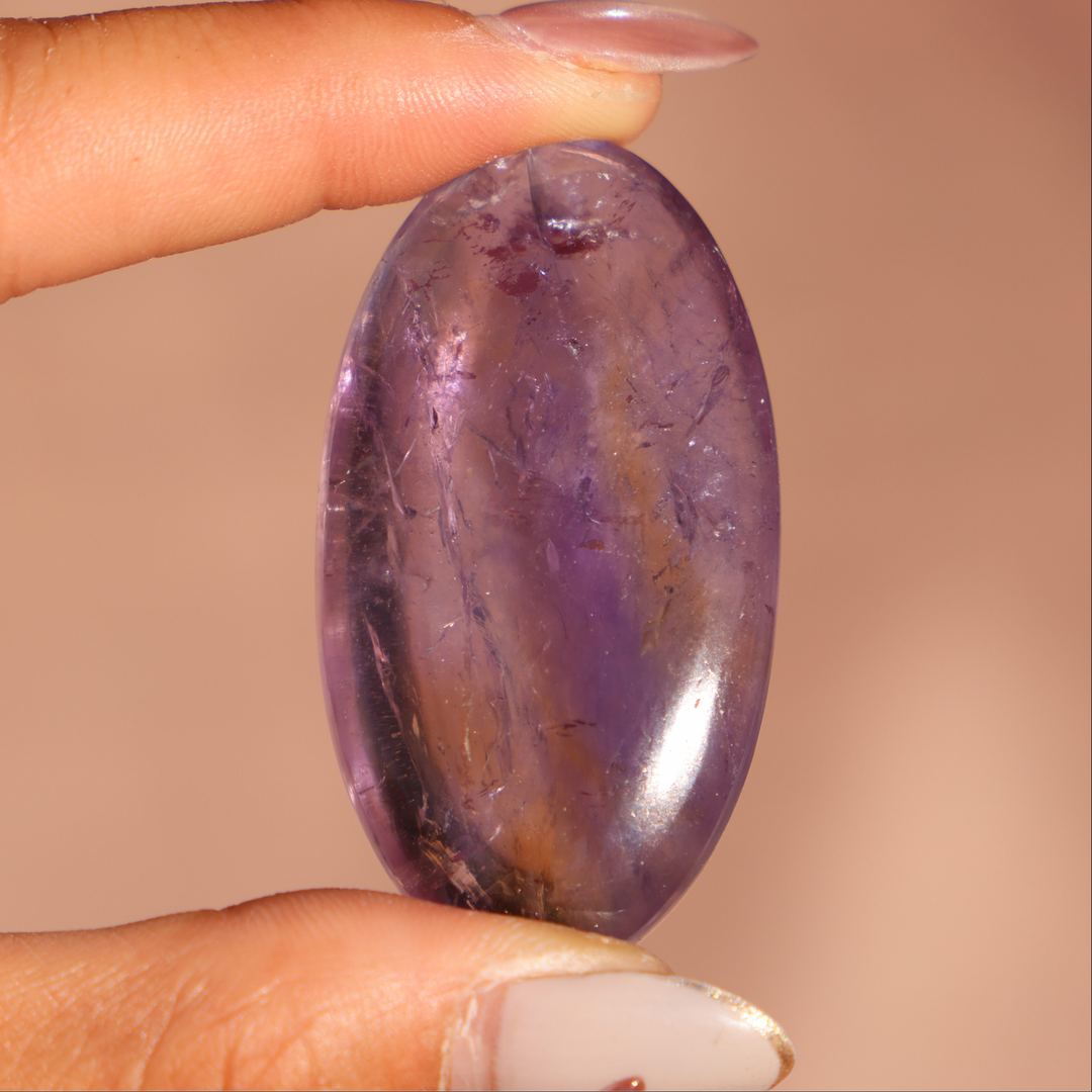 High Quality Ametrine Palm Stone - Enchantia Muse