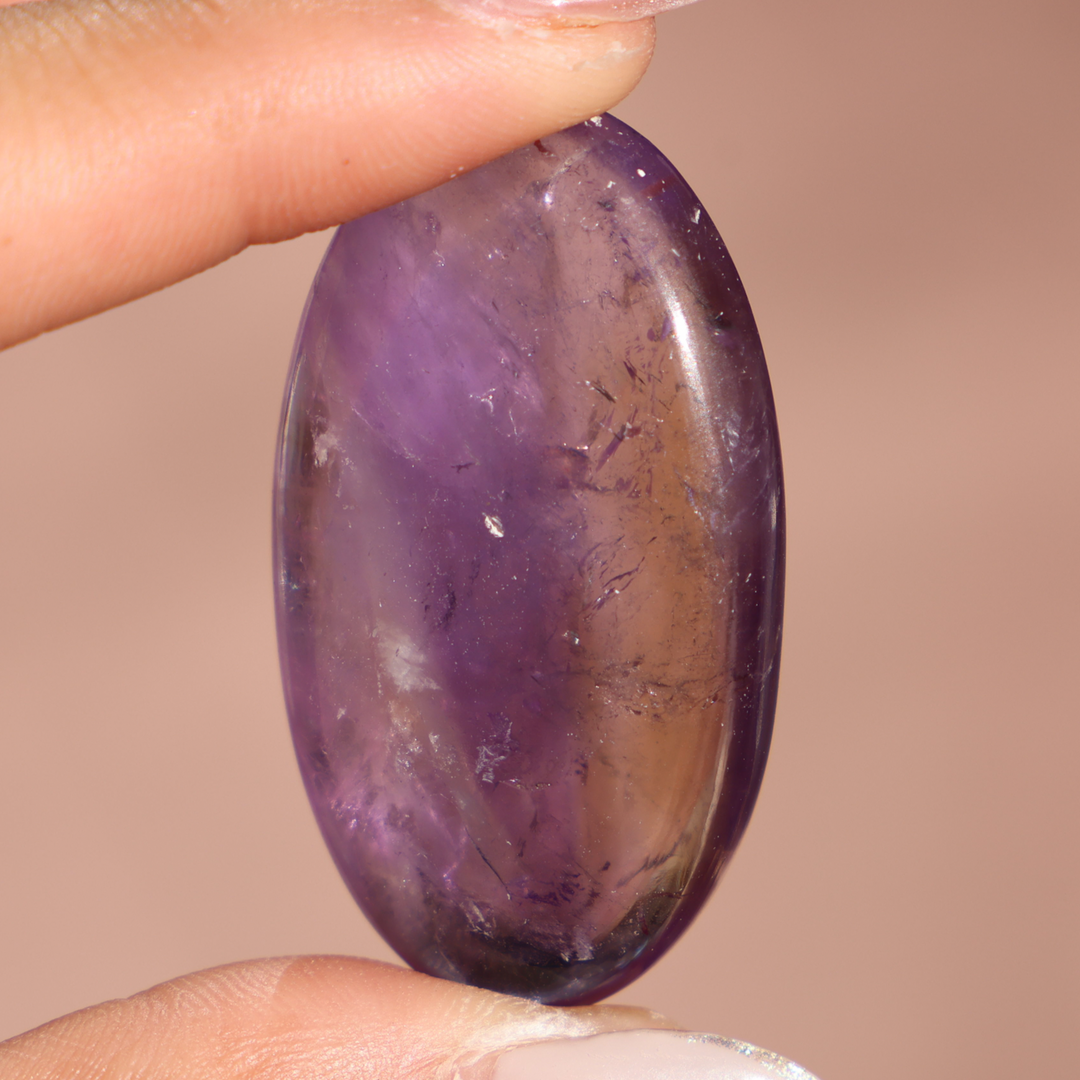 High Quality Ametrine Palm Stone - Enchantia Muse