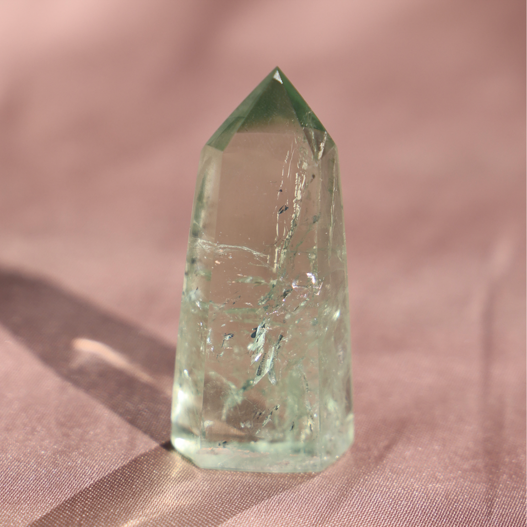 Prasiolite Green Quartz Tower - Mini - Enchantia Muse