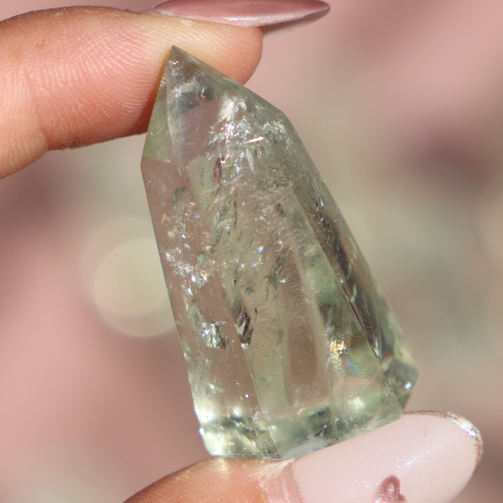 Prasiolite Green Quartz Tower - Mini - Enchantia Muse