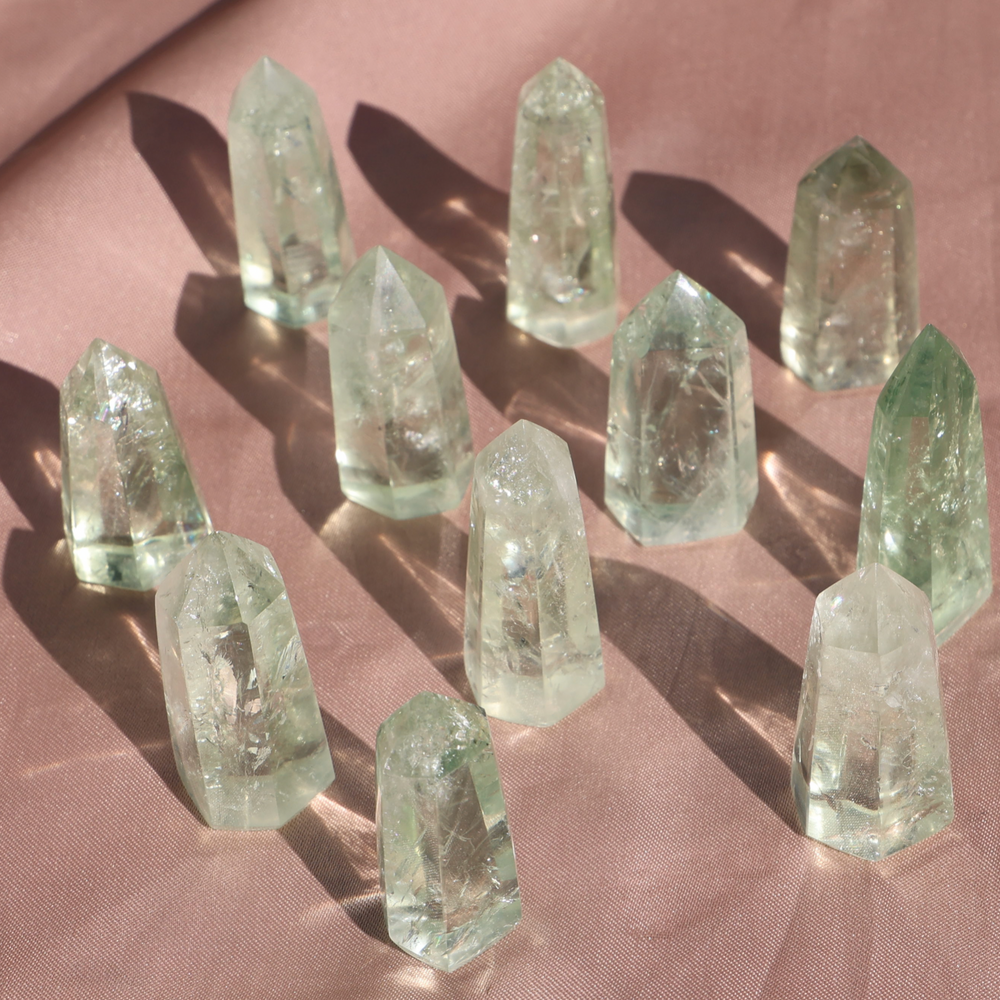 Prasiolite Green Quartz Tower - Mini - Enchantia Muse