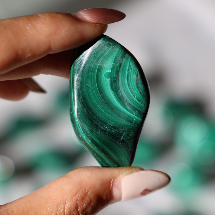 Malachite Tumble Stone - Enchantia Muse