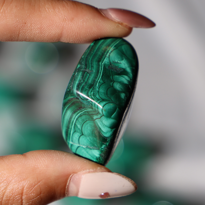 Malachite Tumble Stone - Enchantia Muse