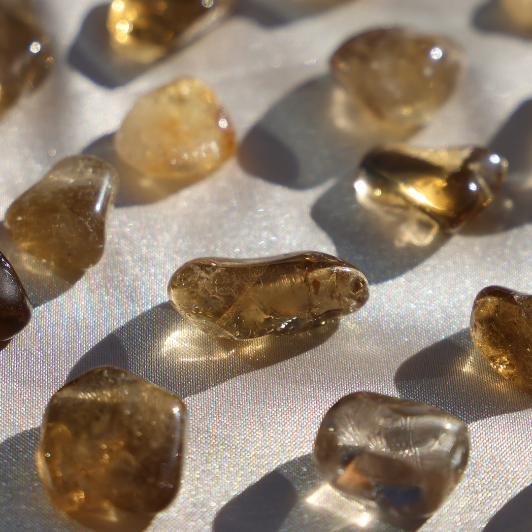 Tiny Natural Citrine Tumble Stone - Enchantia Muse