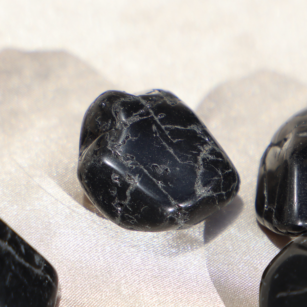 Black Tourmaline Tumble Stone - Enchantia Muse