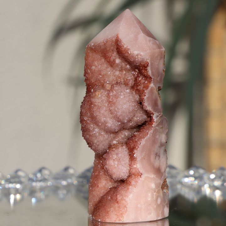 'DUNE' Small Druzy Pink Amethyst Tower - Enchantia Muse